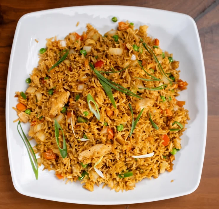 Hakka fried rice at de Delhi Indian & Hakka Kitchen, Mississauga
