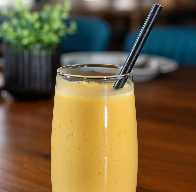 Mango lassi at de Delhi Indian & Hakka Kitchen, Mississauga